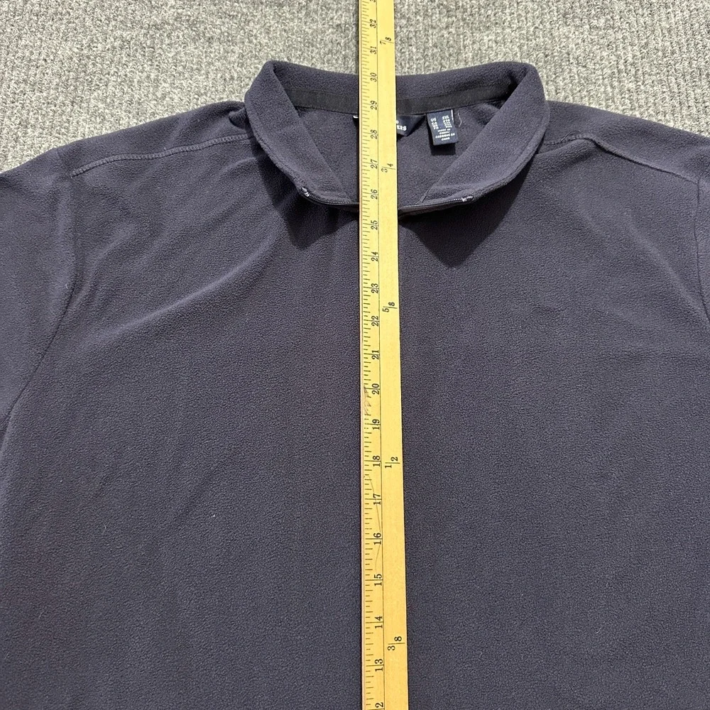 Lands' End Outfitters Mens Full Zip Fleece Jacket Size‎ 2XL Collared Long Sleeve